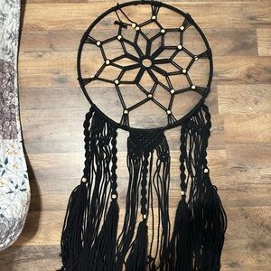 Black Dreamcatcher with Tassels